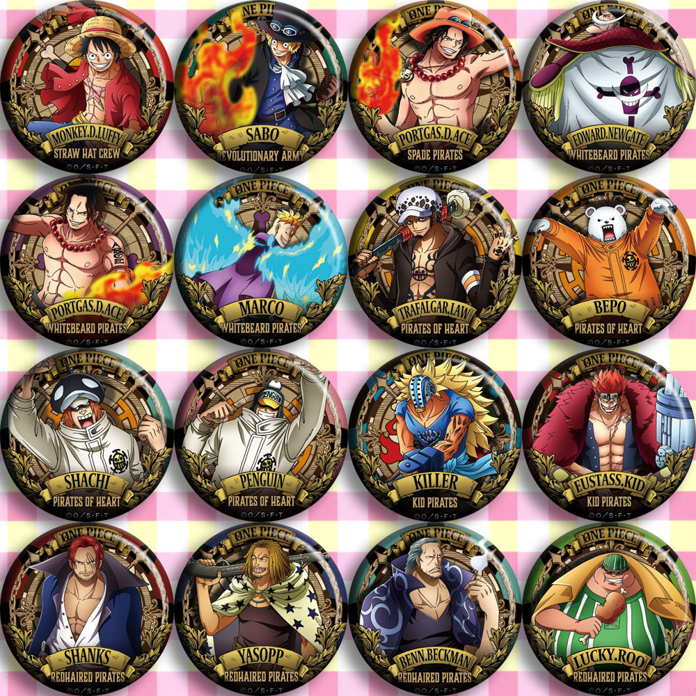 Luffy Anime Merchandise - Przypinka Anime ONEPIECE Styl C Luffy