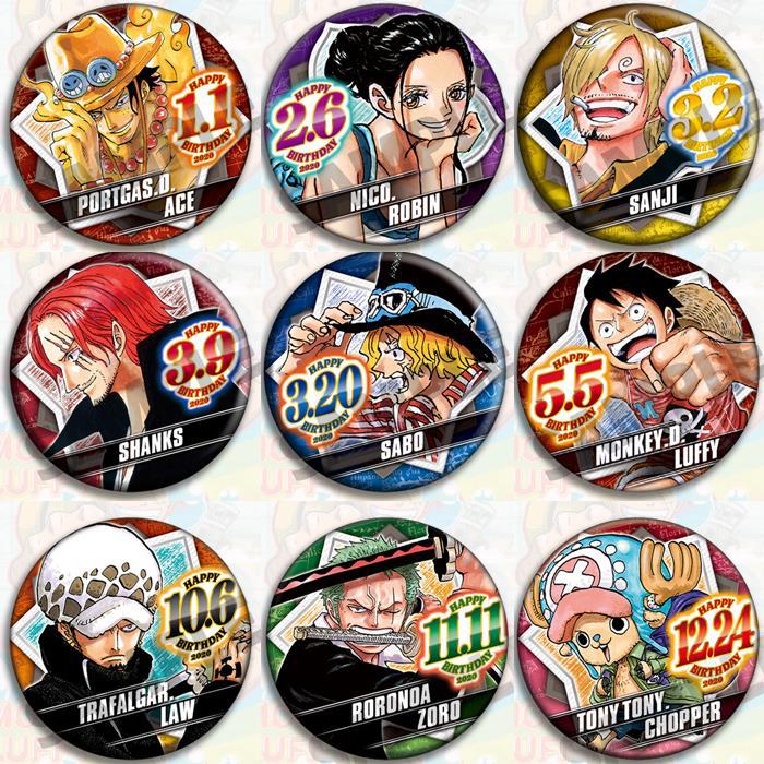 Luffy Anime Merchandise - Oficjalny zestaw przypinek z anime One