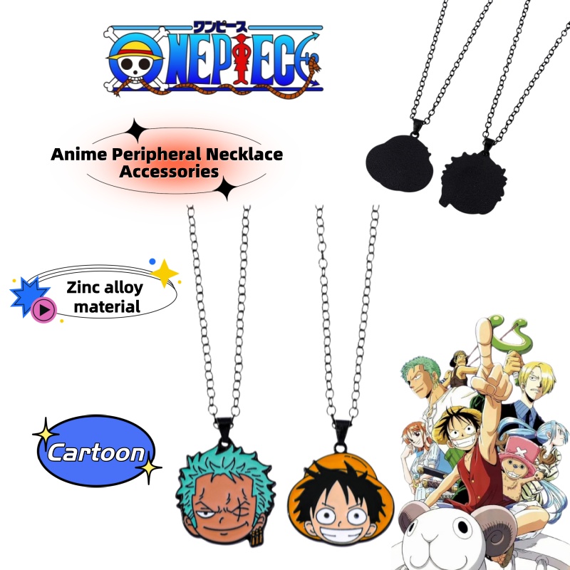 Luffy Anime Merchandise - Kreatywny naszyjnik z motywami anime One