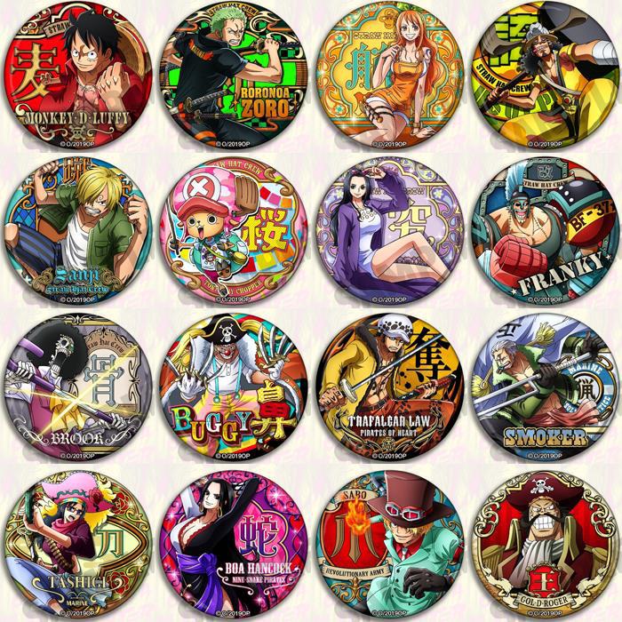 Luffy Anime Merchandise - Zestaw przypinek anime One Piece Luffy