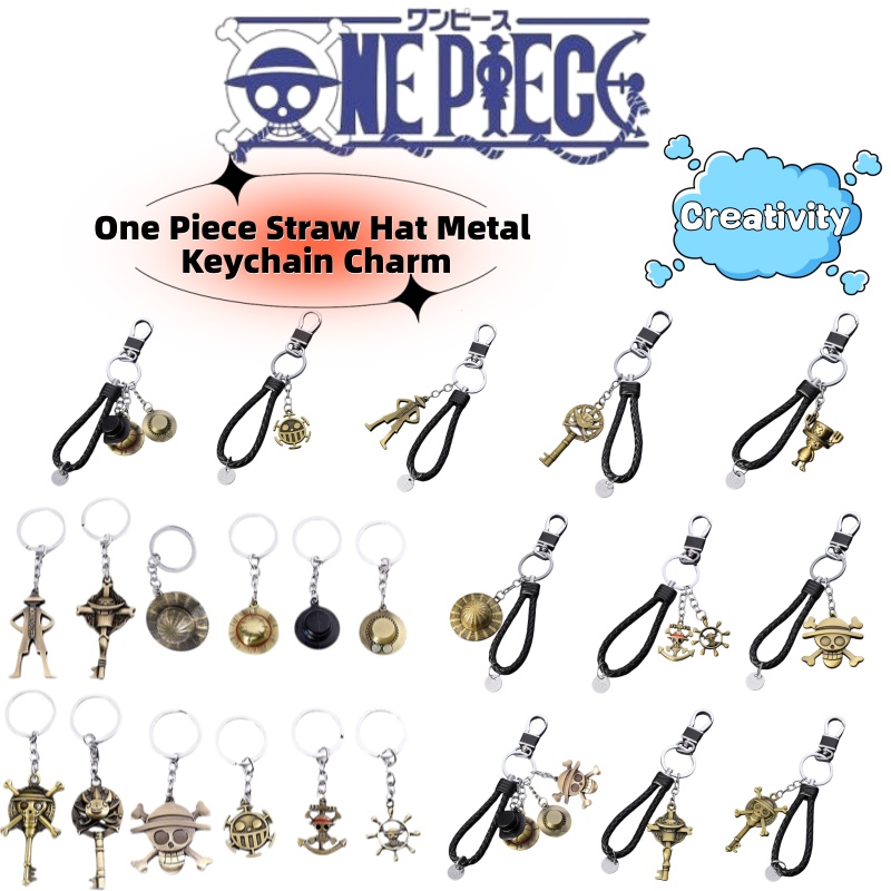 Luffy Anime Merchandise - Kreatywny brelok do kluczy z metalu